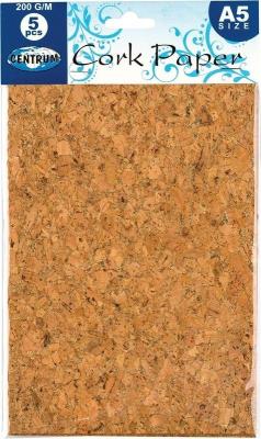 Papier korkowy A5 5szt 80313. Wydawca: Centrum. SmakLiter.pl Opakowanie Papier korkowy A5 5szt 80313