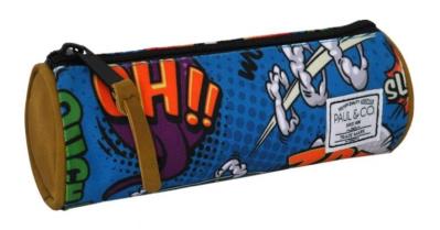 Opakowanie Piórnik tuba niebieski Pop Art. PAUL&CO