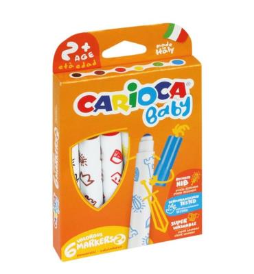 Opakowanie Pisaki Baby maxi Carioca 6 kolorów