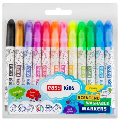 Opakowanie Pisaki spiralne zapachowe Mini 12 kol EASY