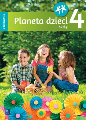 Okładka książki Planeta dzieci. Pięciolatek. Karty pracy cz.4 WSiP