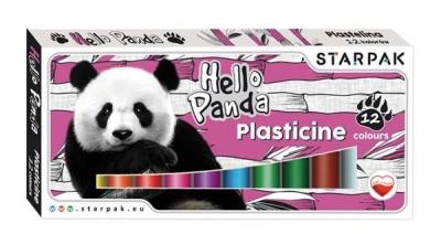 Opakowanie Plastelina 12 kolorów Panda