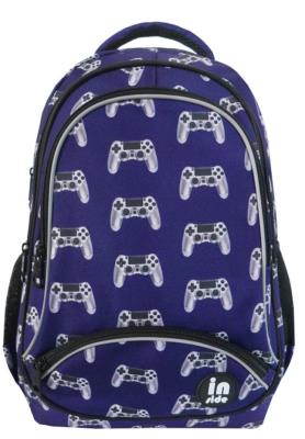 Opakowanie Plecak trzykomorowy niebieski Pady