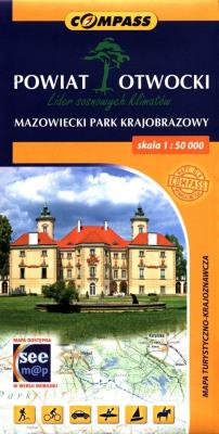 Okładka książki Powiat Otwocki Mazowiecki Park Krajobrazowy Mapa turystyczno-krajoznawcza 1:50 000