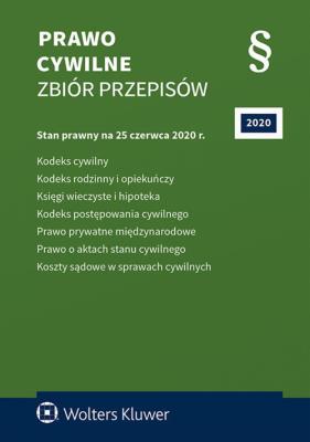Okładka książki Prawo Cywilne Zbiór Przepisów w.53/2020