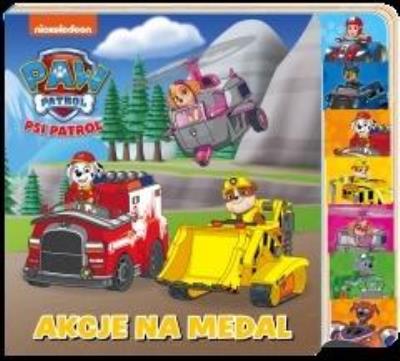 Okładka książki Psi Patrol. Książka z registrami. Akcje na medal
