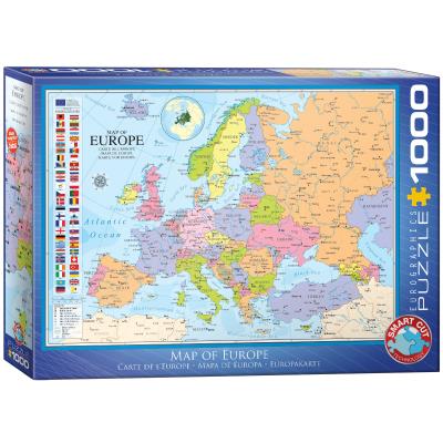 Opakowanie Puzzle 1000 Mapa Europy 6000-0789