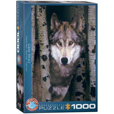 Opakowanie Puzzle 1000 Szary wilk 6000-1244