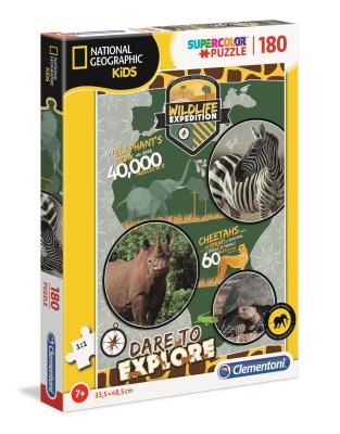 Opakowanie Puzzle 180 National Geo Kids Wildlife Expedition