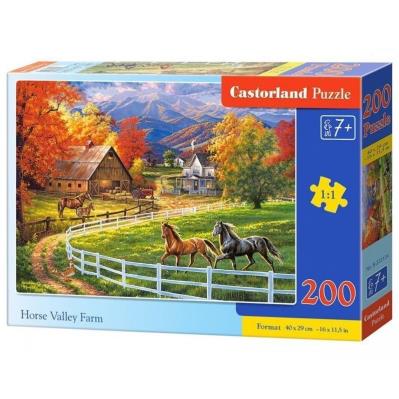 Opakowanie Puzzle 200 Horse Valley Farm CASTOR