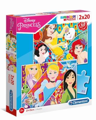 Opakowanie Puzzle 2x20 Super Color Prnicess