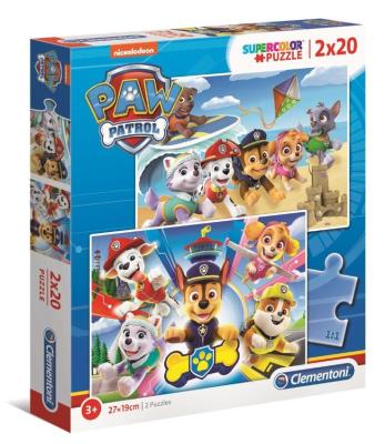 Opakowanie Puzzle 2x20 Super Kolor Paw Patrol