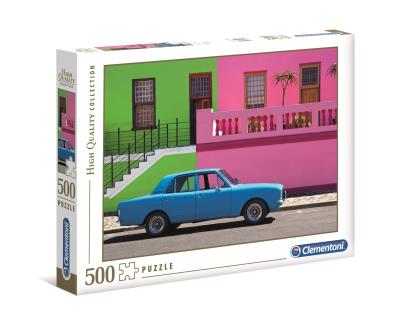 Puzzle 500 HQ The Blue Car. Wydawca: Clementoni. SmakLiter.pl Opakowanie Puzzle 500 HQ The Blue Car