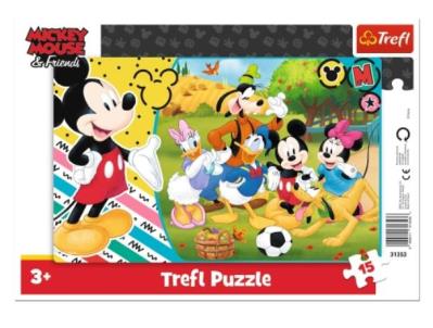 Opakowanie Puzzle ramkowe 15 Mickey na wsi TREFL
