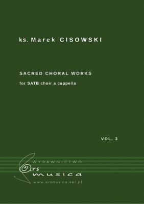Okładka książki Sacred Choral Works vol.3 na czterogłosy chór SATB