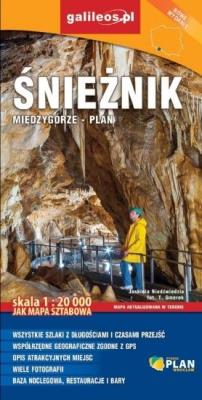 Okładka książki Śnieżnik - mapa z planem Międzygórza