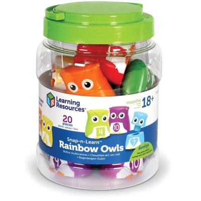 Opakowanie Sowy, Figurki do nauki liczenia, kolorów i kształt