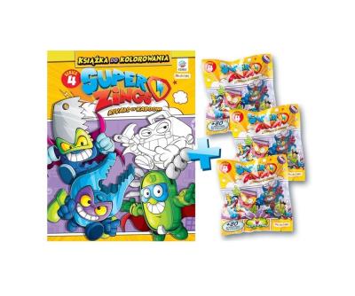 Okładka książki Super Zings - Książka do kolorowania + figurki