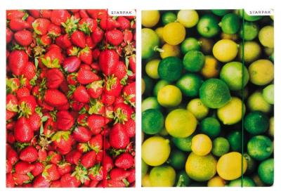 Opakowanie Teczka z gumką A4 Owoce