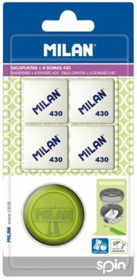 Opakowanie Temperówka Spin + 4 gumki 430 MILAN