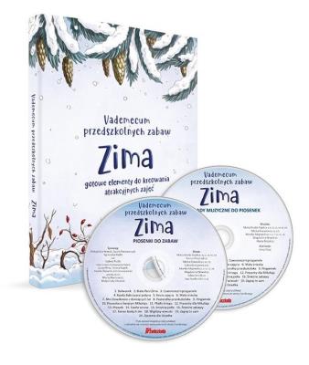 Vadenecum przedszkolych zabaw. Zima + 2 CD. Autor:   Praca zbiorowa. SmakLiter.pl Okładka książki Vadenecum przedszkolych zabaw. Zima + 2 CD