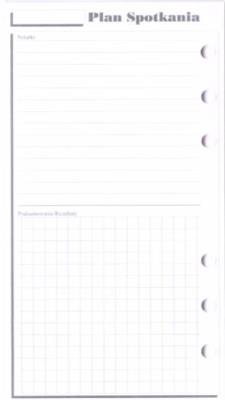 Opakowanie Wkład do organizera ST Plan spotkań ANTRA