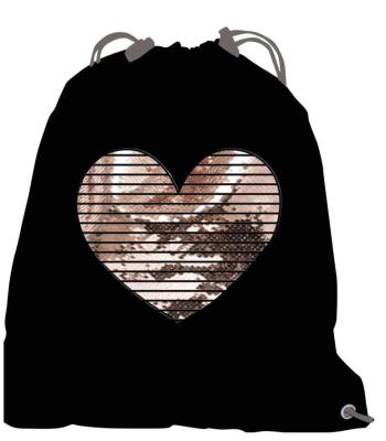 Opakowanie Worek na buty Glamour z cekinami Serce