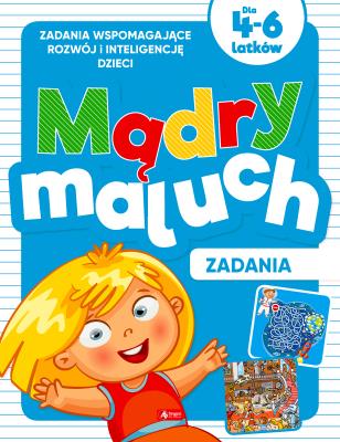 Zadania. Mądry maluch. Autor: Iwona Baturo. SmakLiter.pl Okładka książki Zadania. Mądry maluch
