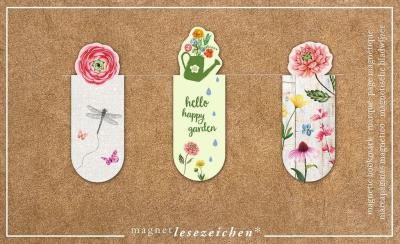 Zakładki magnetyczne - Ogród 2. Wydawca: Moses. SmakLiter.pl Opakowanie Zakładki magnetyczne - Ogród 2