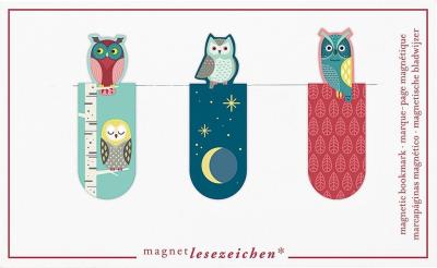 Zakładki magnetyczne - Sowy nocne CASS FILM. Wydawca: Moses. SmakLiter.pl Opakowanie Zakładki magnetyczne - Sowy nocne CASS FILM