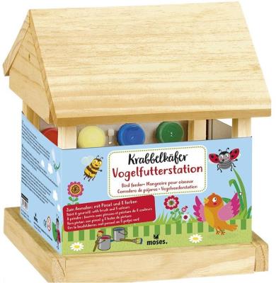 Zestaw artystyczny-Karmnik dla ptaków do malowania. Wydawca: Moses. SmakLiter.pl Opakowanie Zestaw artystyczny-Karmnik dla ptaków do malowania