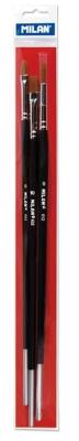 Opakowanie Zestaw pędzli Premium Synthetic 3szt MILAN