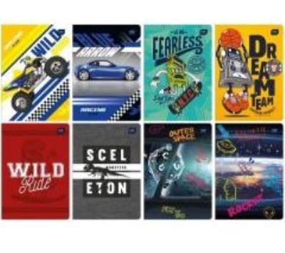 Opakowanie Zeszyt A5 16 k. 3-linie kolorowe UV Boys, Interdruk