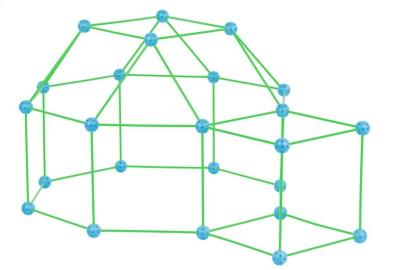 Zwariowany namiot zielono-niebieski świecący. Wydawca: Kolorowe Baloniki. SmakLiter.pl Opakowanie Zwariowany namiot zielono-niebieski świecący
