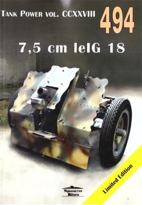 7,5 cm leIG 18. Tank Power 494. Autor: Janusz Ledwoch. SmakLiter.pl Okładka książki 7,5 cm leIG 18. Tank Power 494