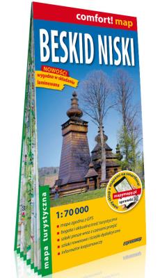 Comfort!map Beskid Niski 1: 70 000 laminat. Autor:   Praca zbiorowa. SmakLiter.pl Okładka książki Comfort!map Beskid Niski 1: 70 000 laminat