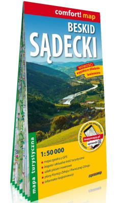 Comfort!map Beskid Sądecki 1: 50 000 laminat. Autor: praca zbiorowa. SmakLiter.pl Okładka książki Comfort!map Beskid Sądecki 1: 50 000 laminat