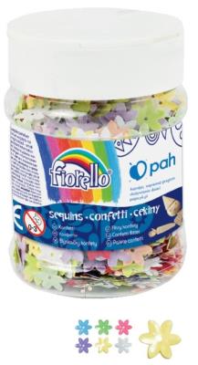 Confetti cekiny Kwiatki FIORELLO. Wydawca: Fiorello. SmakLiter.pl Opakowanie Confetti cekiny Kwiatki FIORELLO