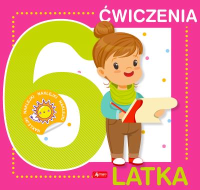 Okładka książki Ćwiczenia 6-latka z naklejkami