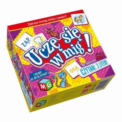 Czytam 3 litery - Uczę się w mig. Wydawca: MULTIGRA. SmakLiter.pl Opakowanie Czytam 3 litery - Uczę się w mig