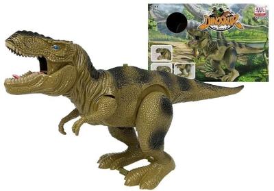 Dinozaur Tyranozaur Rex na baterie zielony. Wydawca: Lean Toys. SmakLiter.pl Opakowanie Dinozaur Tyranozaur Rex na baterie zielony