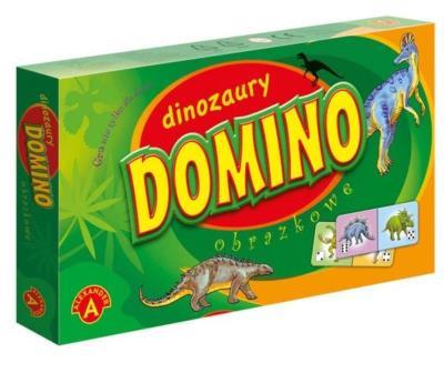 Okładka książki Domino obrazkowe - Dinozaury ALEX