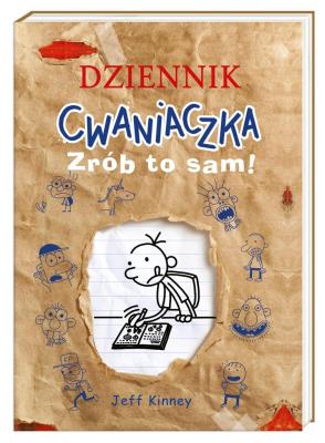 Dziennik cwaniaczka. Zrób to sam!. Autor: Jeff Kinney, Joanna Wajs. SmakLiter.pl Okładka książki Dziennik cwaniaczka. Zrób to sam!