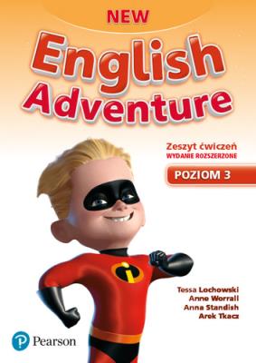 English Adventure New 3 AB wyd. roz. 2020 PEARSON. Autor: Tessa Lochowski, Anna Worrall, Anna Standish. SmakLiter.pl Okładka książki English Adventure New 3 AB wyd. roz. 2020 PEARSON