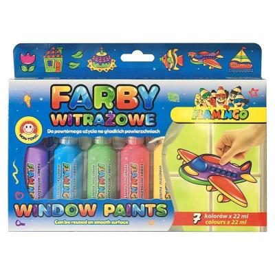 Opakowanie Farby witrażowe 22ml 7 kolorów