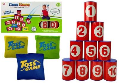 Gra Rzut do Celu Strącanie Puszek. Wydawca: Lean Toys. SmakLiter.pl Opakowanie Gra Rzut do Celu Strącanie Puszek
