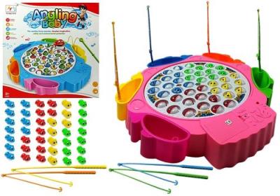 Gra Zręcznościowa Łowienie Rybek 4 Wędki Różowa. Wydawca: Lean Toys. SmakLiter.pl Opakowanie Gra Zręcznościowa Łowienie Rybek 4 Wędki Różowa