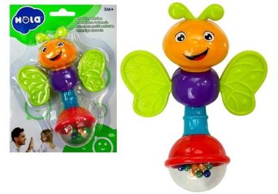 Grzechotka Motyl dla Niemowlaka. Wydawca: Lean Toys. SmakLiter.pl Opakowanie Grzechotka Motyl dla Niemowlaka