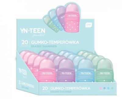 Opakowanie Gumko-temperówka Pastel (20szt) YN TEEN