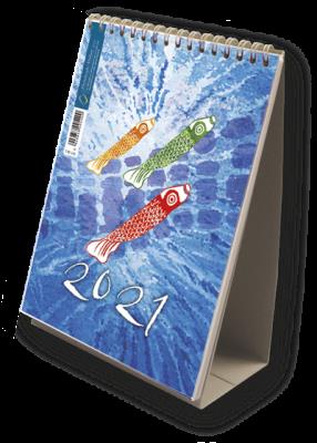 Okładka książki KAL.BIURKOWY PIONOWY 2015 KOLOROWE RYBY-PRMI